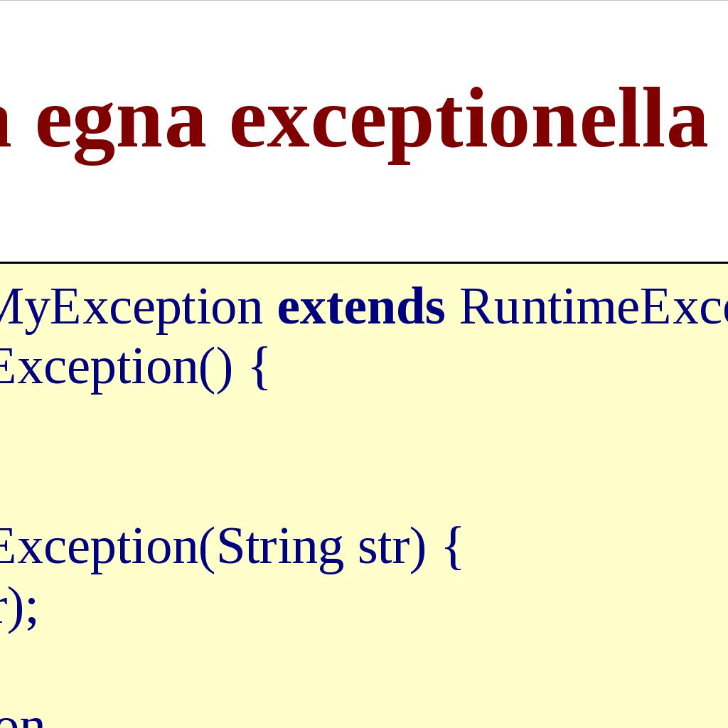unchecked exceptions, som är subklasser