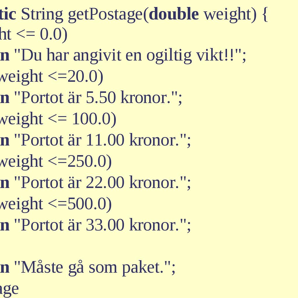 definitionsområdet för uttryckets datatyp.