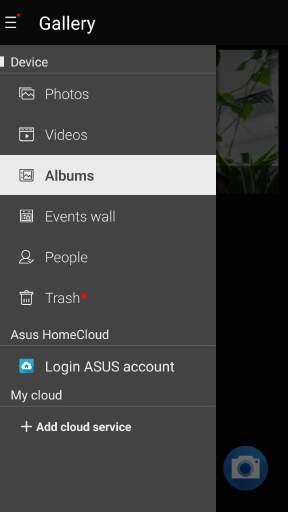 Använda galleri Visa bilder och spela upp videos på din ASUS Pekdator med galleriappen. Denna app låter dig också redigera, dela eller radera bilder och videofiler som lagras på din ASUS Pekdator.