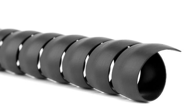 ECO-FLEX & ECO-FLAT ekonomisk och mycket flexibel lösning för slangskyddandet eller slang och kabel buntning tillverkad med extrudering av 100 % återvunnen HD polyeten tål syror, oljor och