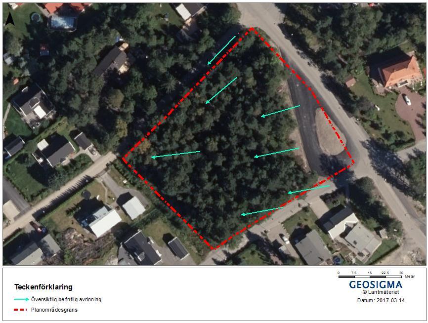 Planområdet ingår i ett delavrinningsområde vars recipient är Drevviken, se vidare under Kapitel 2.5. Figur 3-5.