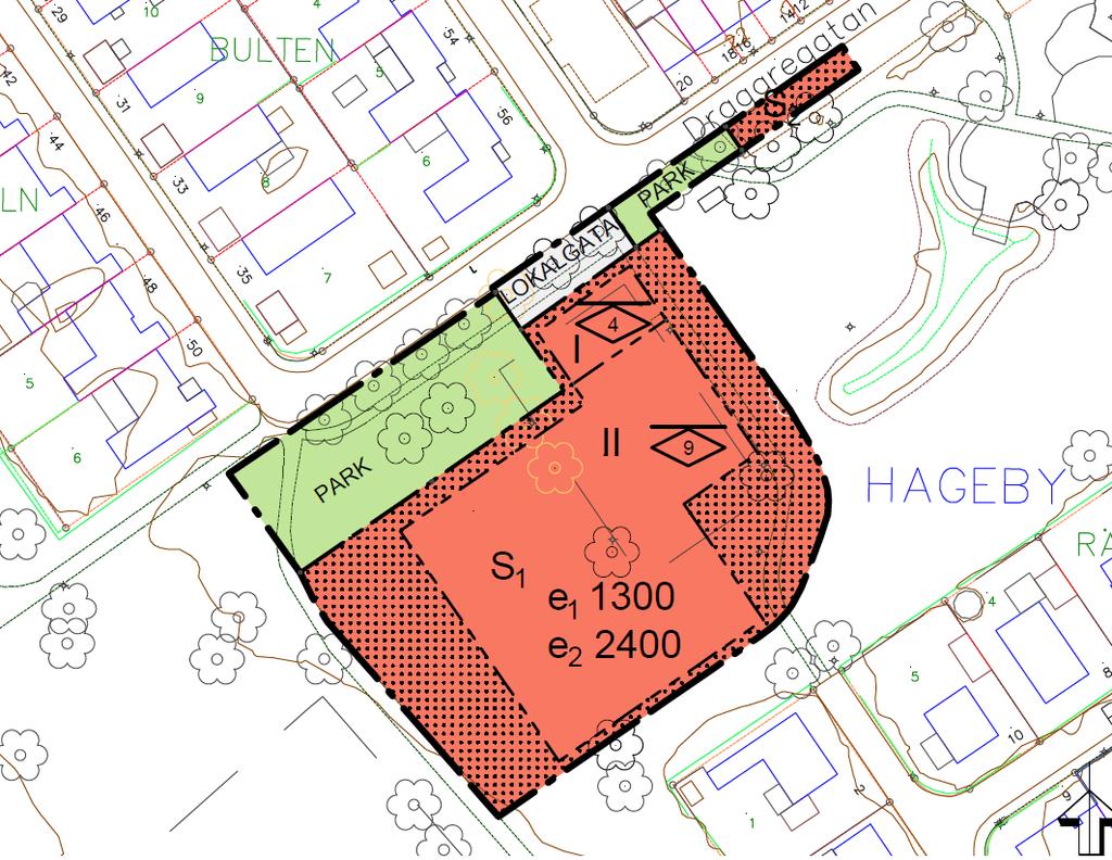 Detaljplan för del av fastigheten Hageby 4:2 2017-11-13 11 (15) planområdet kommer försvinna i och med byggnation av förskolan men kommer i den utsträckning det är möjligt att ersättas.