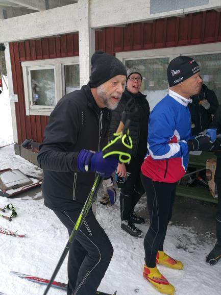 Massor av snö och bra spår i över en vecka. Då får man passa på att hålla klubbmästerskap i längdskidor!