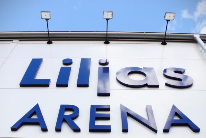 Isyta Liljas Arena I Liljas Arena spelas det mycket ishockey och det finns många exponeringytor som är väl synliga.