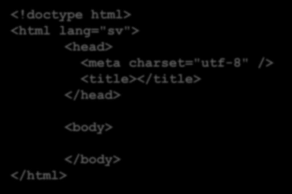 <!doctype html> <html lang="sv"> <head> <meta