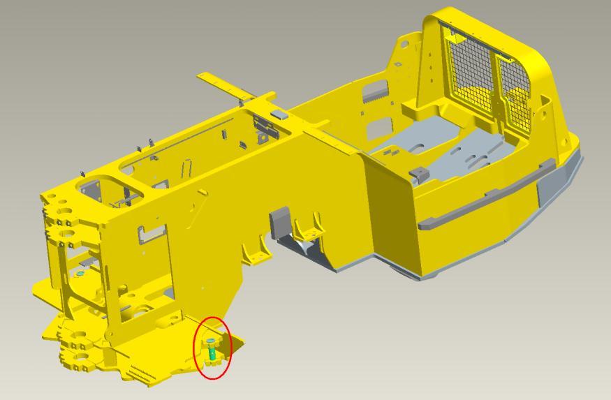 ST1030 power-frame The power-frame to ST1030 is named 5580 0073 76. The left hand side is used in the FEA.