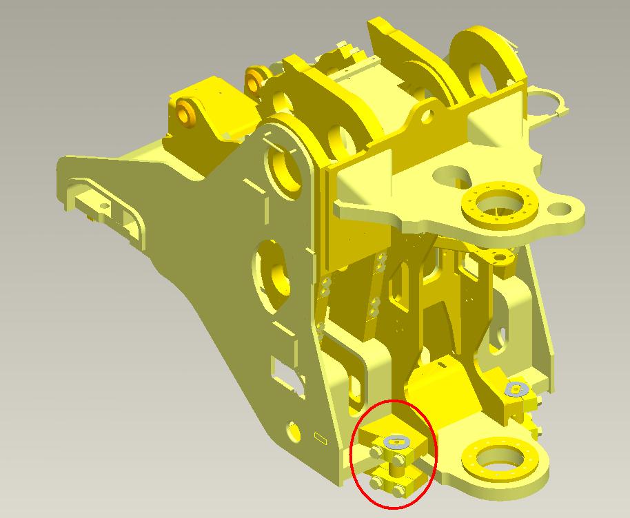 ST14 load-frame The load-frame to ST14 is named 5580 0021 54. The right hand side is used in the FEA.