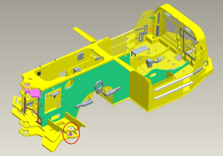ST1520 power-frame The power-frame to ST1520 is named 5575 7013 87 and it is the right hand side that is used in the FEA.