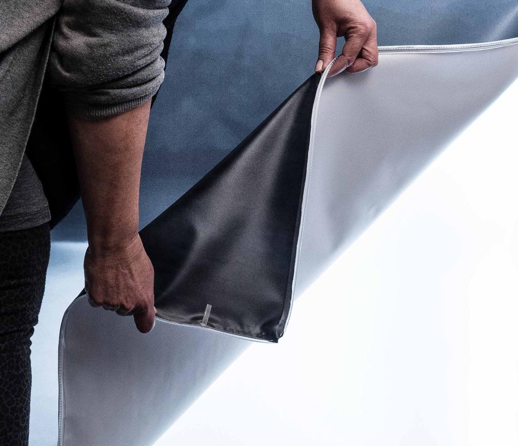 MER OM ISOFRAME FABRIC-LÖSNINGAR Print på tyg är ett nytt kostnadseffektivt media som används mer och mer för exponering av stora skarvfria bilder.
