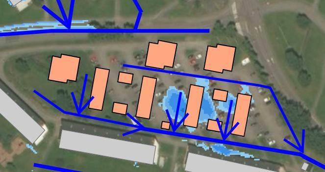 Figur 5 Planerad bebyggelse på befintlig parkeringsplats. 3. Förutsättningar modellering 3.