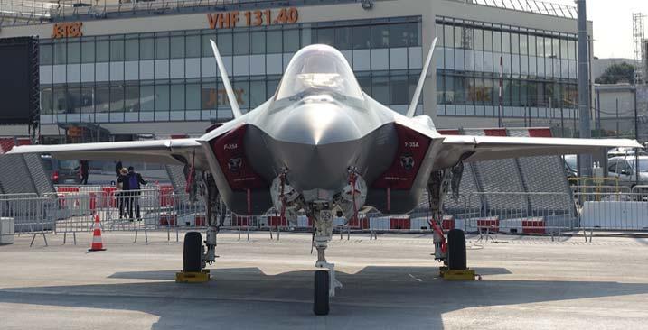 Bilaga 1 ÅRSRAPPORT 2018 Sida 64 (114) 2019 02 18 Bild 72. En F 35A ur det amerikanska flygvapnet på Le Bourget 2017.