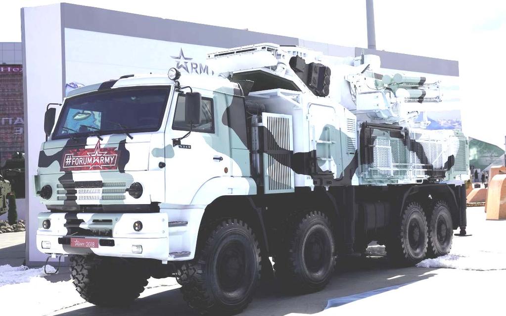 Bilaga 1 ÅRSRAPPORT 2018 Sida 86 (114) 2019 02 18 16.2. Luftvärnssystem Pantsir S Pantsir-S är ett korträckviddigt luftvärnssystem avsett att bekämpa mål som flygplan, helikoptrar, obemannade luftfarkoster och attackrobotar.