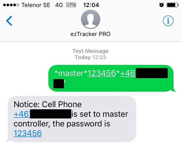 Påbörja installationen & spårningen 1. Viktigt! Sms:a *apn*<din apn>* till trackern. Du kan finna din APN genom att google t.ex. apn telia eller apn comviq. Telias apn ser ut så här: online.telia.se, så kommandot skulle då bli *apn*online.