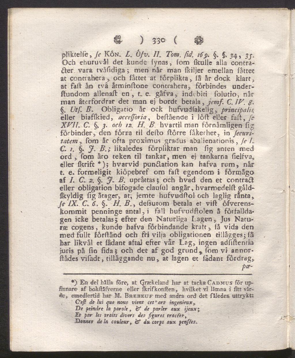 H ) 33 ( # pliktelfe, Je Kon., L. Ofv. IL Tom. fid. 16$.., 54, yj.