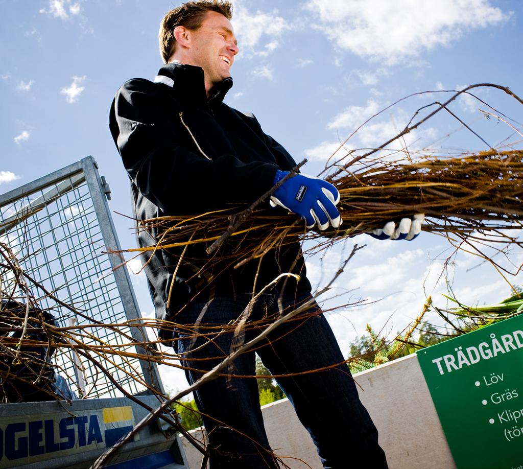 Använd gärna genomskinliga säckar istället för svarta eller grå så ser vi lättare om något är felsorterat.