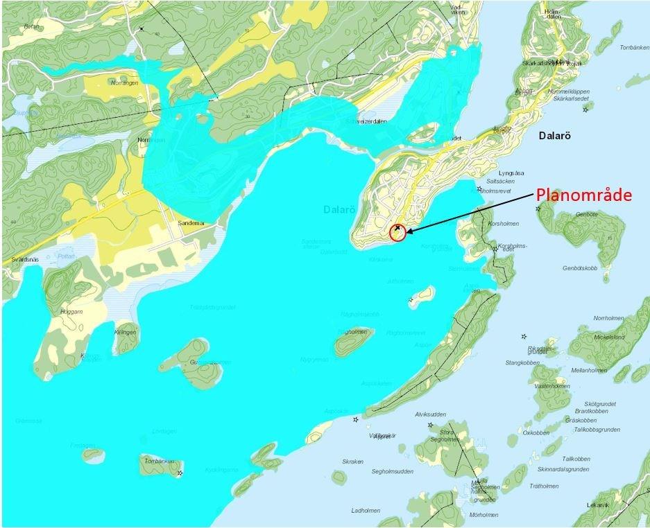 4.4 Recipienten Planområdet avvattnas till ett mindre delområde av Norra Östersjön, Sandemarsfjärd, se Figur 4.