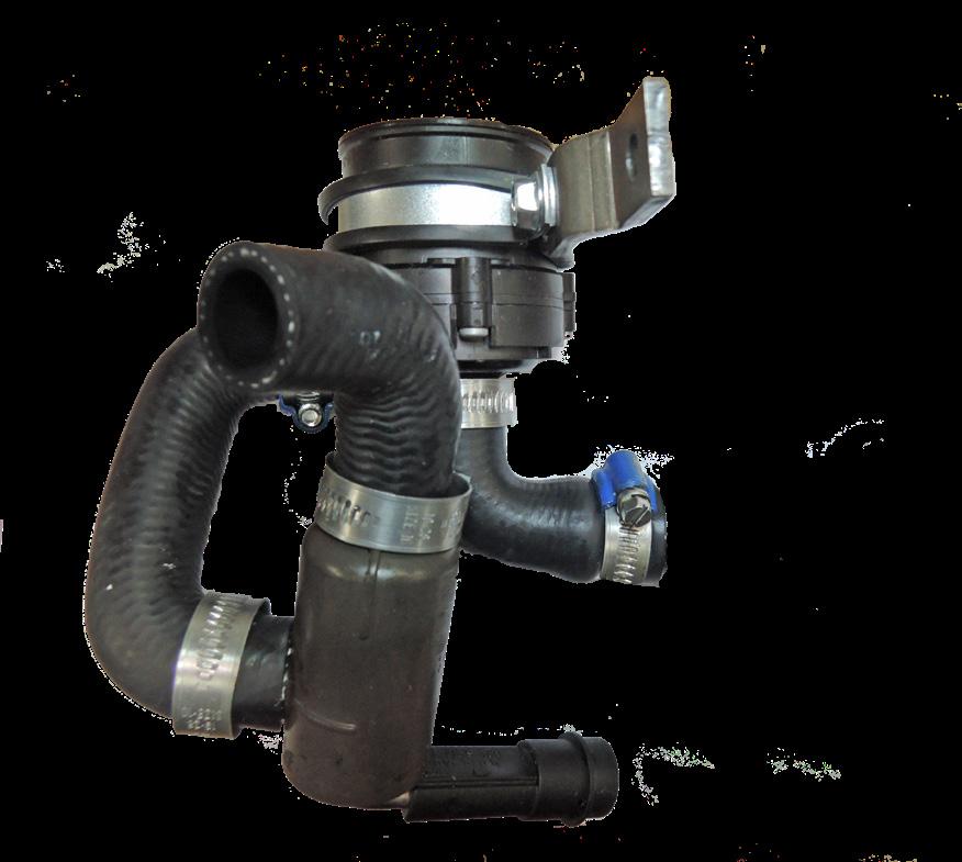 . ssemble heater, pump, hose (), hose (), hose (), rubber clamp (E) and bracket (F) with supplied M6x0 screw and M6 lock nut. Hose () has inside Ø6 and Ø8.