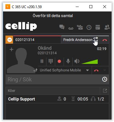 Vidarekoppla pågående samtal Vill ni vidarekoppla samtalet till en kollega kan ni göra det på 3 sätt.