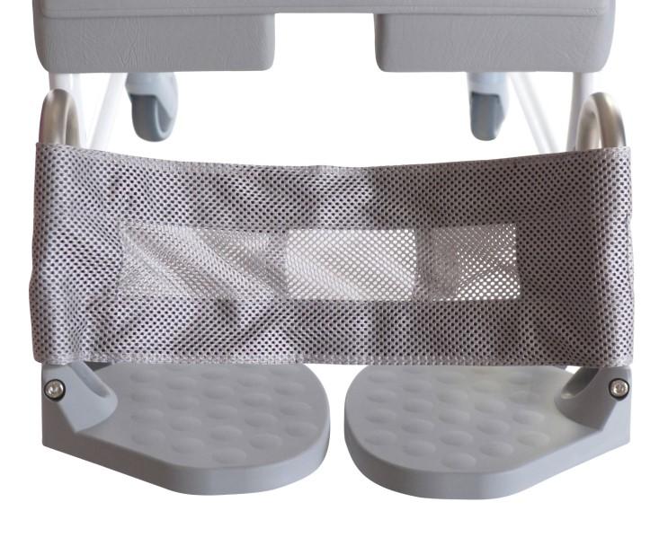Tillbehör Vadband i grå nätväv med kardborreband För att undvika att benen halkar efter rekommenderas