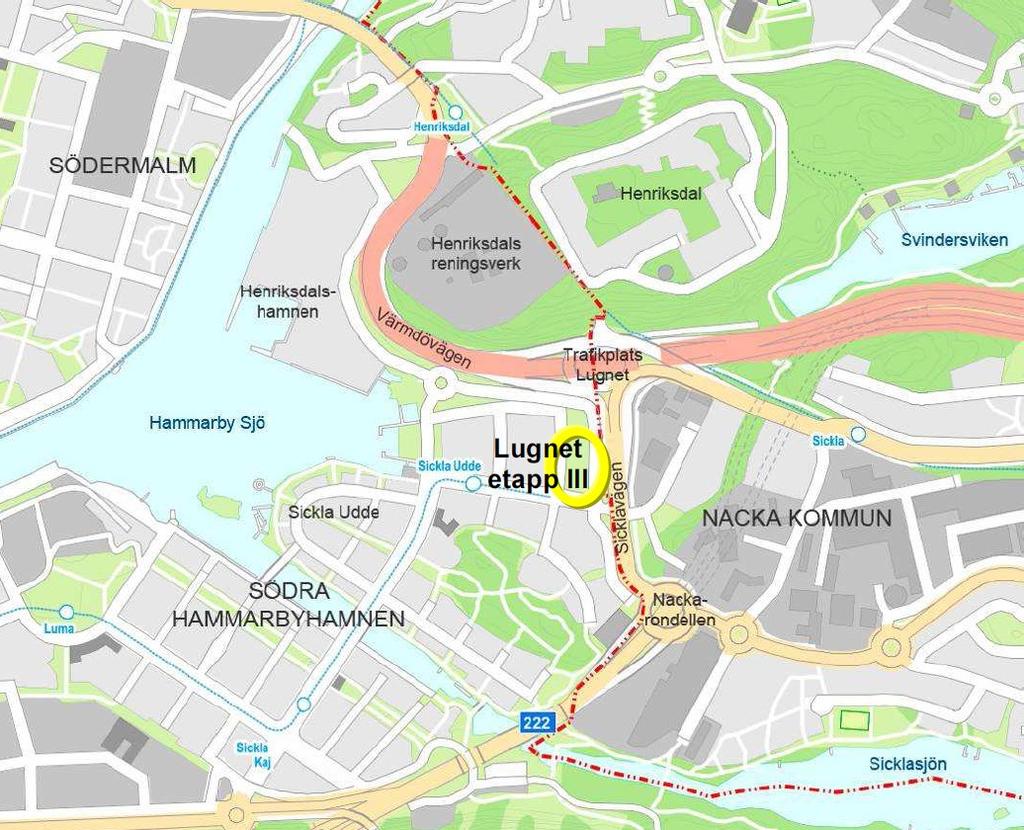 Exploateringskontoret Sida 3 (17) Bakgrund Ca 1 400 lägenheter planeras byggas i nordöstra Hammarby Sjöstad.