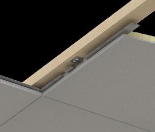 Rockfon undertaksskivor med kant C finns i modulstorlek 600x600 mm, 1200 x 600 mm,