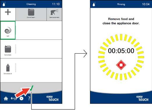10 Rengöring med easytouch 10 Rengöring med easytouch Kapitlets ändamål I detta kapitel finns en översikt över tillgängliga rengöringsprofiler och en allmän beskrivning av rengöringen samt