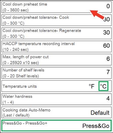 11 Göra inställningar in easytouch 11.9 Göra inställningar för ugnen Göra allmänna inställningar 1. Välj knappfältet 'Inställningar' på 'Huvudsidan'. 2.