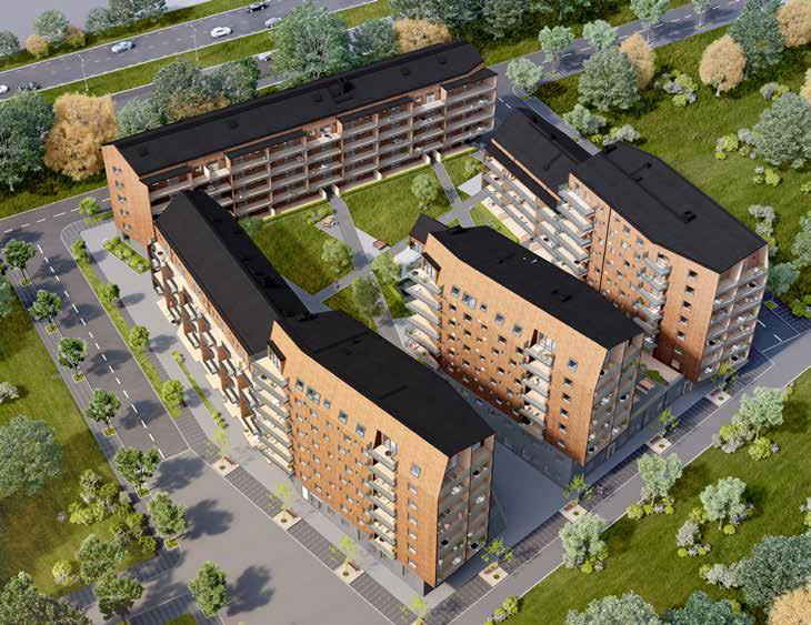 VÄLOMMEN TILL BR TRUMMENS RAND Vid Trummens strand reser vi tre fantastiska hus i massivträ med utsikt mot sjön och Teleborgs slott.