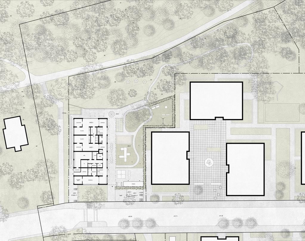 1 HUVUDENTRÉ 2 ENTRÉ TILL AVDELNINGAR 3 VARUINTAG 2 3 2 1