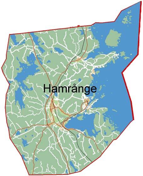 2 5 Fakta om Hamrånge Karta Allmänt om området Hamrånge är Gävle kommuns nordligaste kommundel. Avståndet till Gävle centrum är ca 3 km. Hamrånge var egen kommun fram till år 1969.