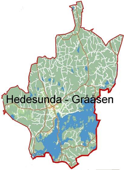 2 5 Fakta om Hedesunda - Grååsen Karta Allmänt om området Hedesunda är Gävle kommuns sydligaste kommundel.
