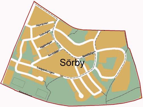 2 5 Fakta om Sörby Karta Allmänt om området Stadsdelen är belägen ca 2 km söder om Gävle centrum. De stora flerfamiljshusen byggdes under 195- och 196-talen.
