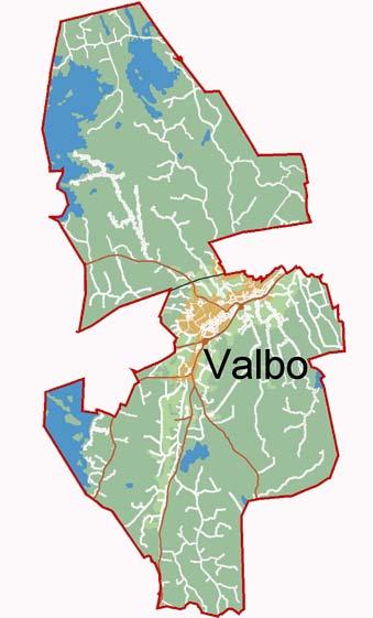 2 5 Fakta om Valbo Karta Allmänt om området Valbo omfattade tidigare ett mycket stort område runt Gävle stad och här ingick bl a Furuvik och Hemlingby. Valbo var fram till 1971 en egen kommun.