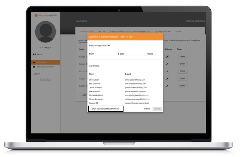 Önskar du att lägga till ytterligare en administratör kontakta: support@companyexpense.se 4.