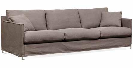 2,5-sits soffa med avslut, sammet Casa grå,