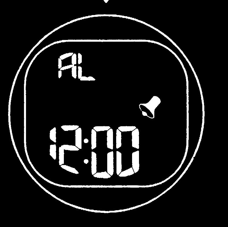 Setting the alarm See the Functions section on how to reach alarm mode. Alarm mode 1.