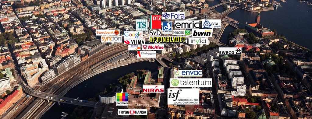 GODA GRANNAR Det finns så klart flera anledningar till varför många av Stockholms största och mest kända företag har valt att etablera sina kontor i den här