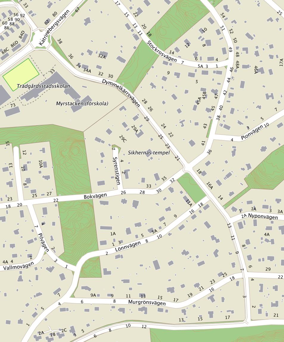 ymmelkärrsvägen Skala 1:3200