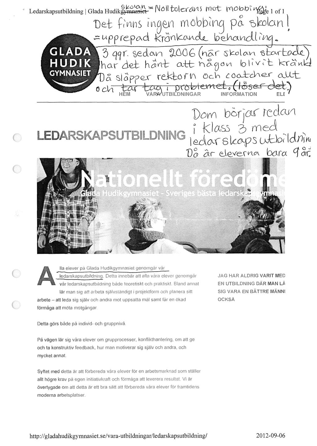 Ledarskapsutbildning I Glada Hudik~nf'~~~ - (\I O lt tal a 6Vl S ty) at ty\ o b b '\ ~ 1 of 1 De.-r ~1'VH1S I VlB~f) m öb 01 VlCJ p~ 'Dkobn \ ~ upp rcpcad -kfovtkialt\.
