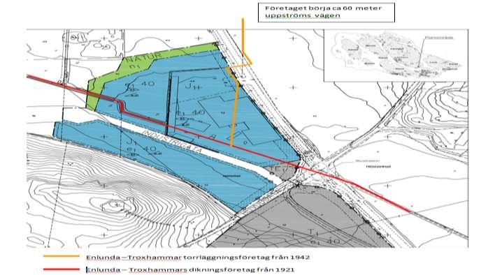 2011-06-29, s 6 (15) Figur 3 Markavvattningsföretag som blir berörda av detaljplaneförslaget vid 1:2 m.