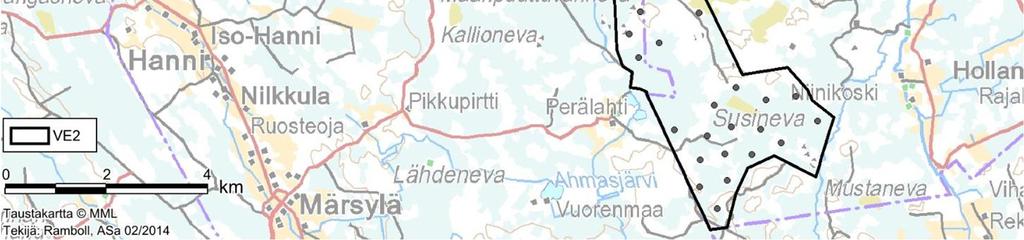 Vindkraftverkens enhetseffekt är 3 MW. Tornets höjd är ca 142 meter och rotorbladet är ca 58 meter långt.