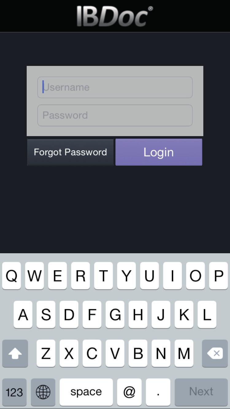 STEG 1: INSTALLATION AV APPEN OCH INLOGGNING 1.1 Sök CalApp eller IBDoc (A) på itunes App store eller Google Play store. 1.2 Ladda ned och installera CalApp på din smartphone. A 1.