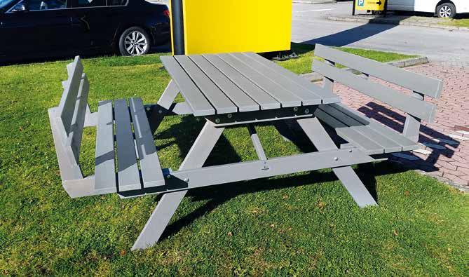 Picnic standard med rygg, grå Art.nr 245AFF100 2.550:- Med rygg Färg Art.