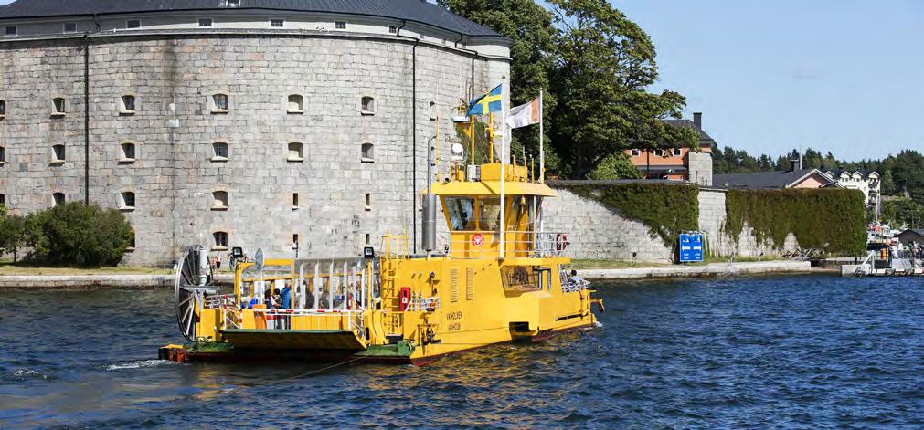rederiet. På bilden Blidöleden. Foto: Kasper Dudzik. Karins nya motorer. Två ersatte tidigare fyra och de nya motorerna försågs med modern katalysatorrening.