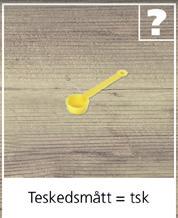 Ett exempel är bandspaghetti, där det är enkelt att ange 3 nystan per portion.