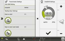 CMOTION Automatisk powershift växling (1-6) Automatisk växling av alla 24 växlar (A1 D6) förarens önskemål och aktuell