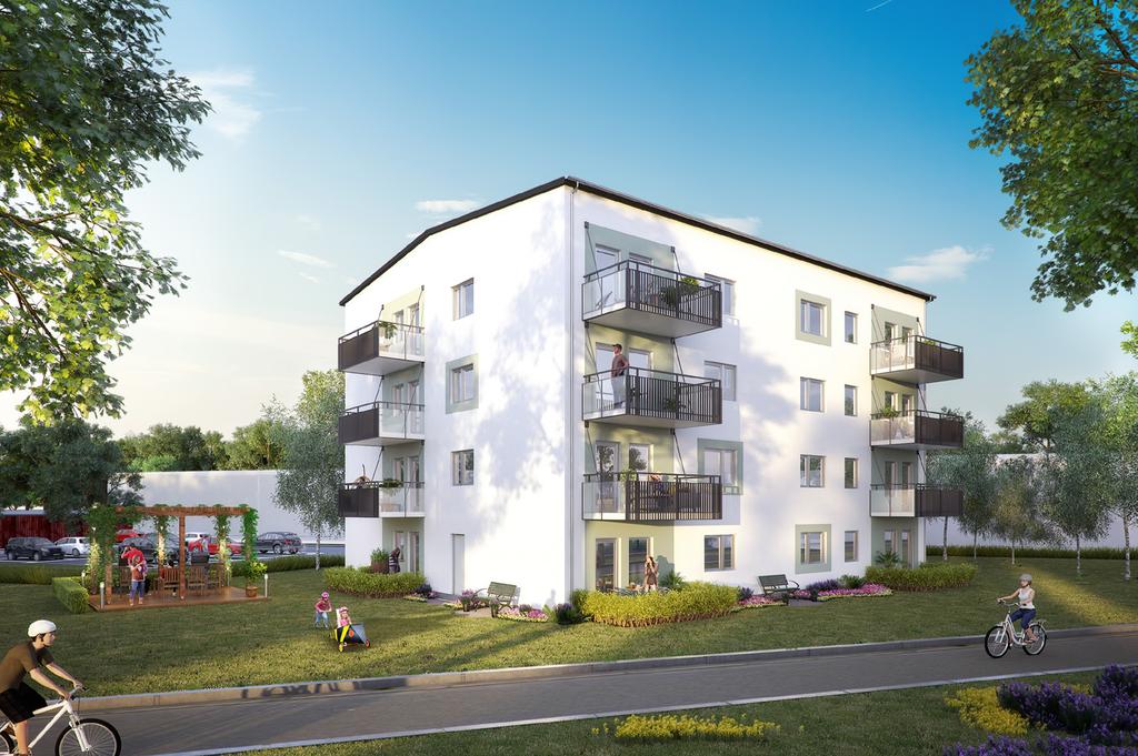 Byggstart Hösten-2017, beräknad infyttning årsskiftet 2018/2019. Brf Kiwin, Örebro Ett ljust och modernt boende i naturnära kvarter i Nyponlunden, Mellringe.
