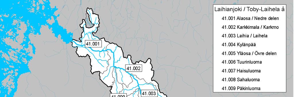 I närheten av Laihela ås avrinningsområde ligger Gamla Vasa kanal söder om Vasa stad.