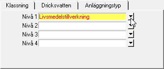 4.1.2 Anläggningstyp Från och med 2013 års livsmedelskontroll ska
