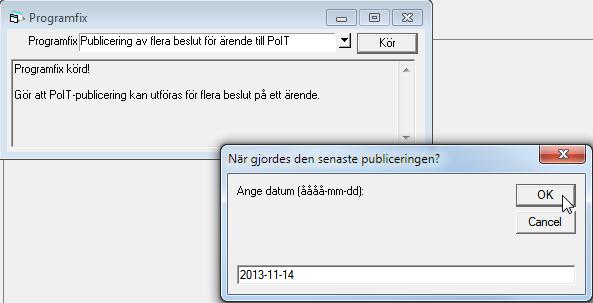 Rättningar 2.1.4 Nya filhanteringen Vid hopslagning av ärende ska samtliga filer som är kopplade på varje handling följa med i överflytten till det nya ärendet. 2.2 EDP MiljöReda 2.2.1 Lantbruk Utökat antal tillåtna tecken till 10 i fältet Flytgödsel på Övrigtfliken i Lantbruk.